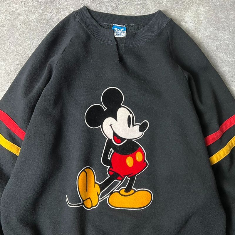 80s USA製 ディズニー オフィシャル ミッキー フロッキー プリント