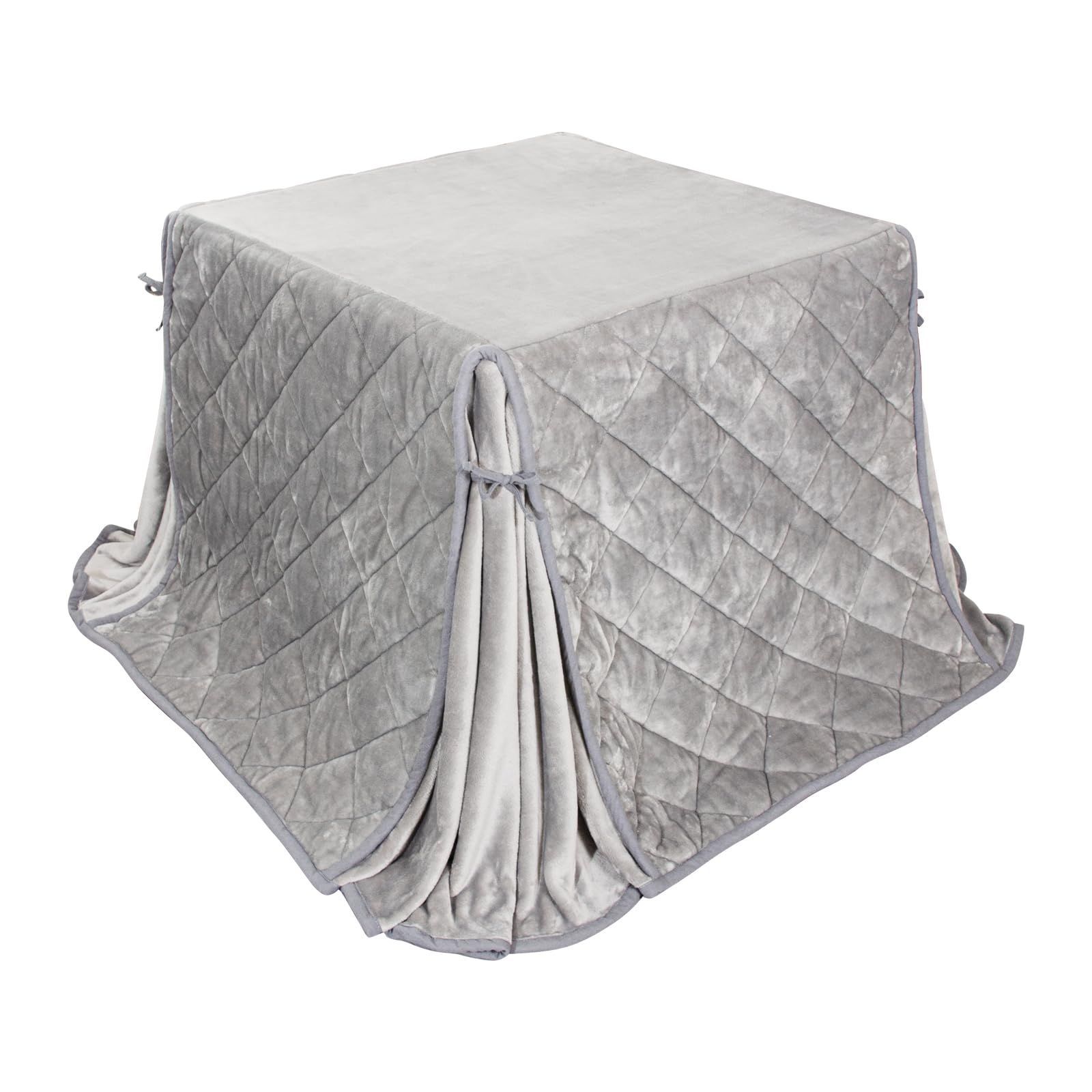 人気商品 ハイタイプ こたつ布団 単品 省スペース型 ダイニングこたつ布団 ダイニングコタツ布団 省スペース 長方形 掛け布団 テーブル用こたつ布団 こたつ掛け布団 吸湿発熱 洗える ふわふわ感触 無地 フランネル素材 グレー 約240x265cm