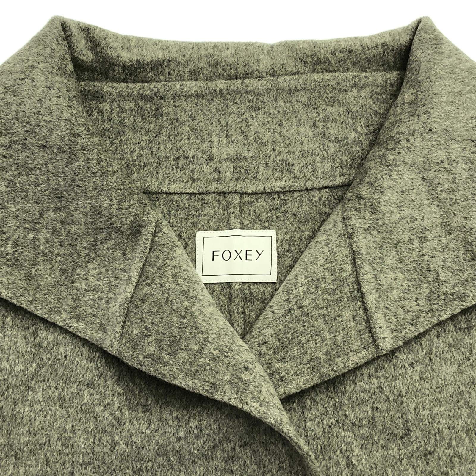 フォクシー FOXEY その他コート ロングコート グレー カシミヤ