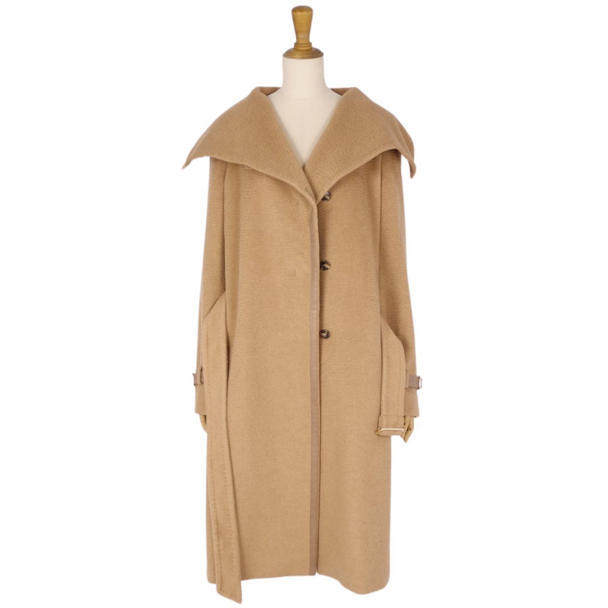 極美品Max Mara キャメル ダブルブレスト チェスターコート白タグ