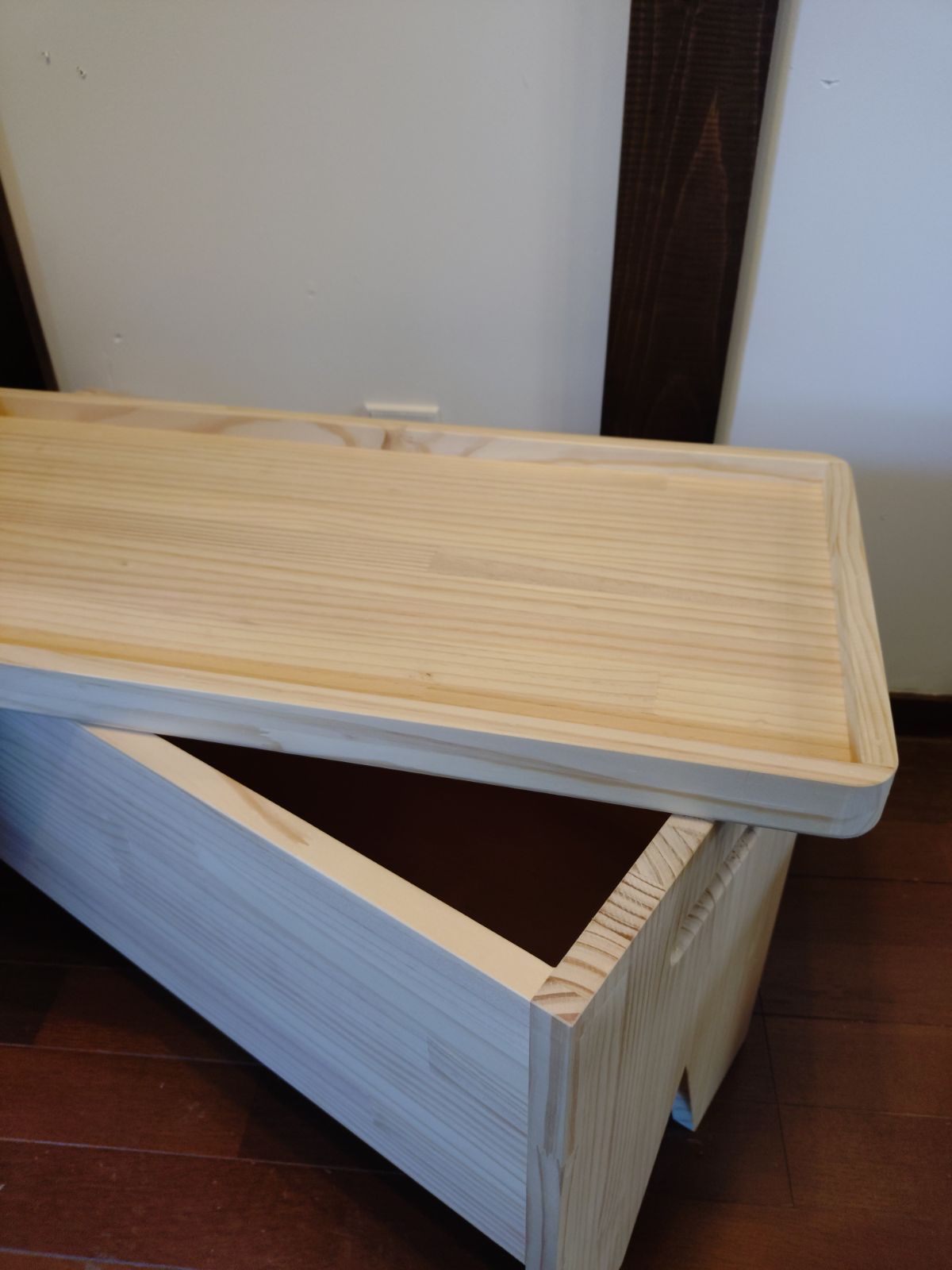 オーダー 蓋付き収納ベンチ