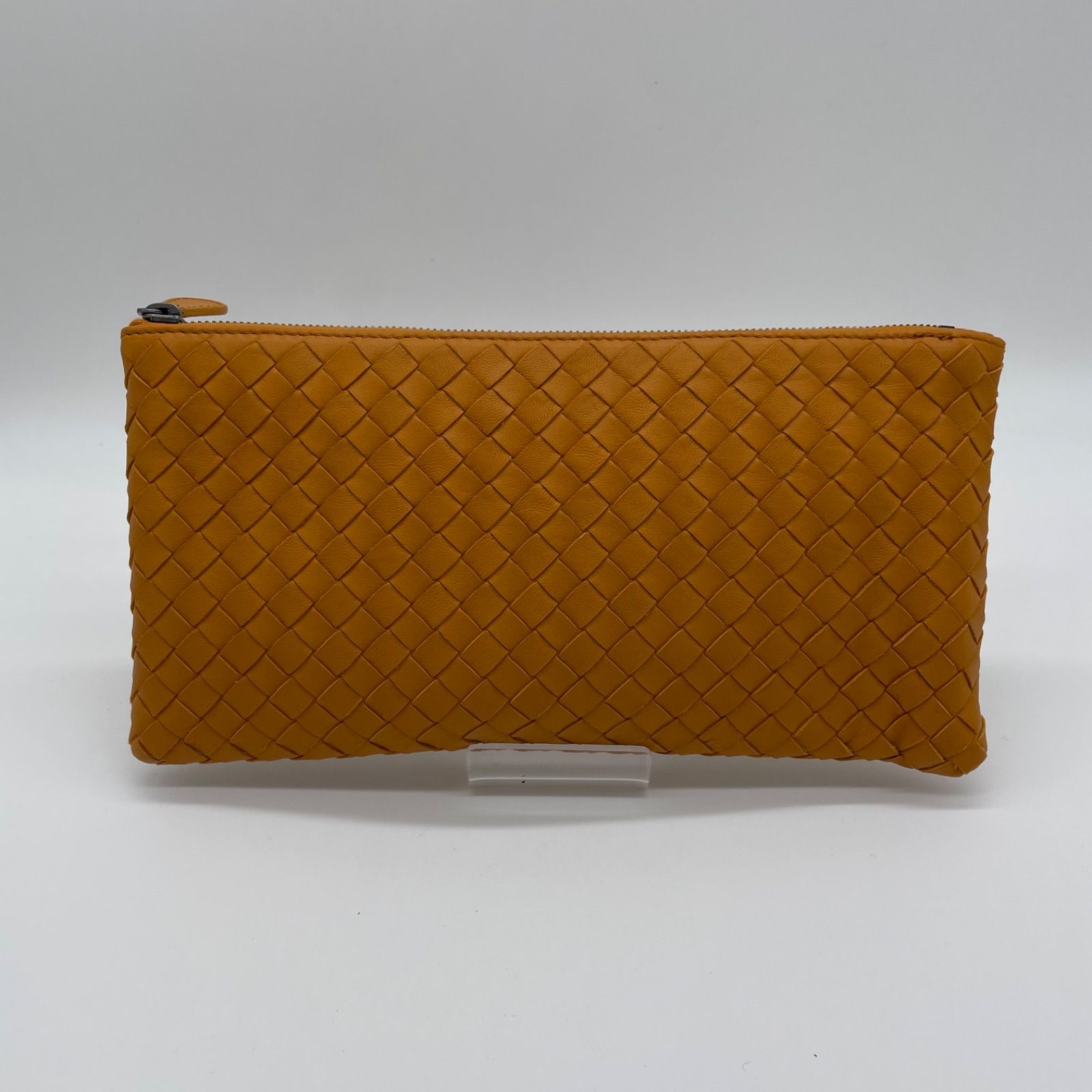 美品】BOTTEGA VENETA ポーチ キャメル 品番：256399-V001O-7604 