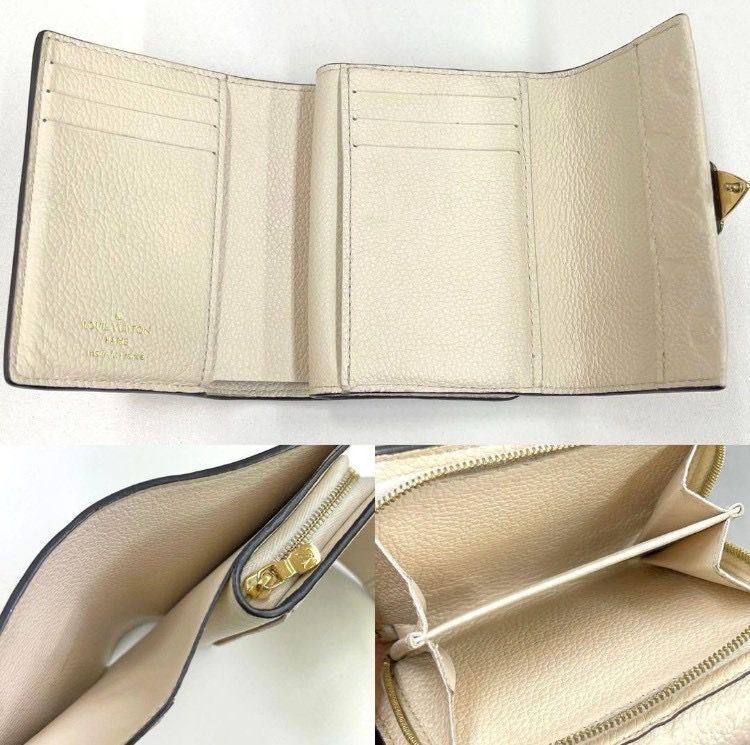 ルイヴィトン アンプラント ポルトフォイユメティス クレーム 折り財布