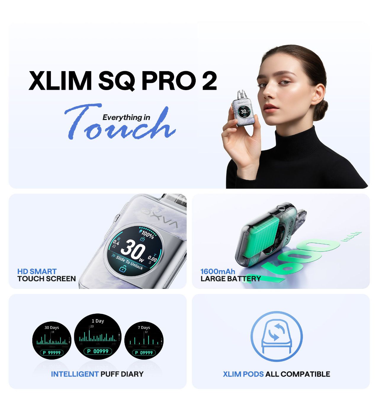 OXVA XLIM PRO KIT オクスバ エクスリムプロ + Indian Strawberry オリジナルユニコーンボトル ( OXVA  XLIM SQ