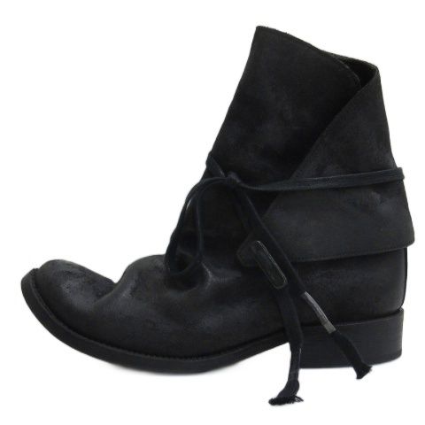 ボリスビジャンサベリ BORIS BIDJAN SABERI ホースレザー ブーツ ブラック 41 26 cm GY 51