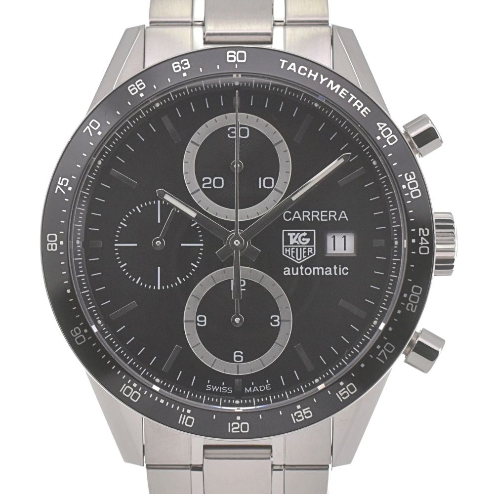 タグホイヤー TAG HEUER CV2010 カレラ クロノグラフ デイト 自動巻き メンズ 箱 保証書付き L 140005