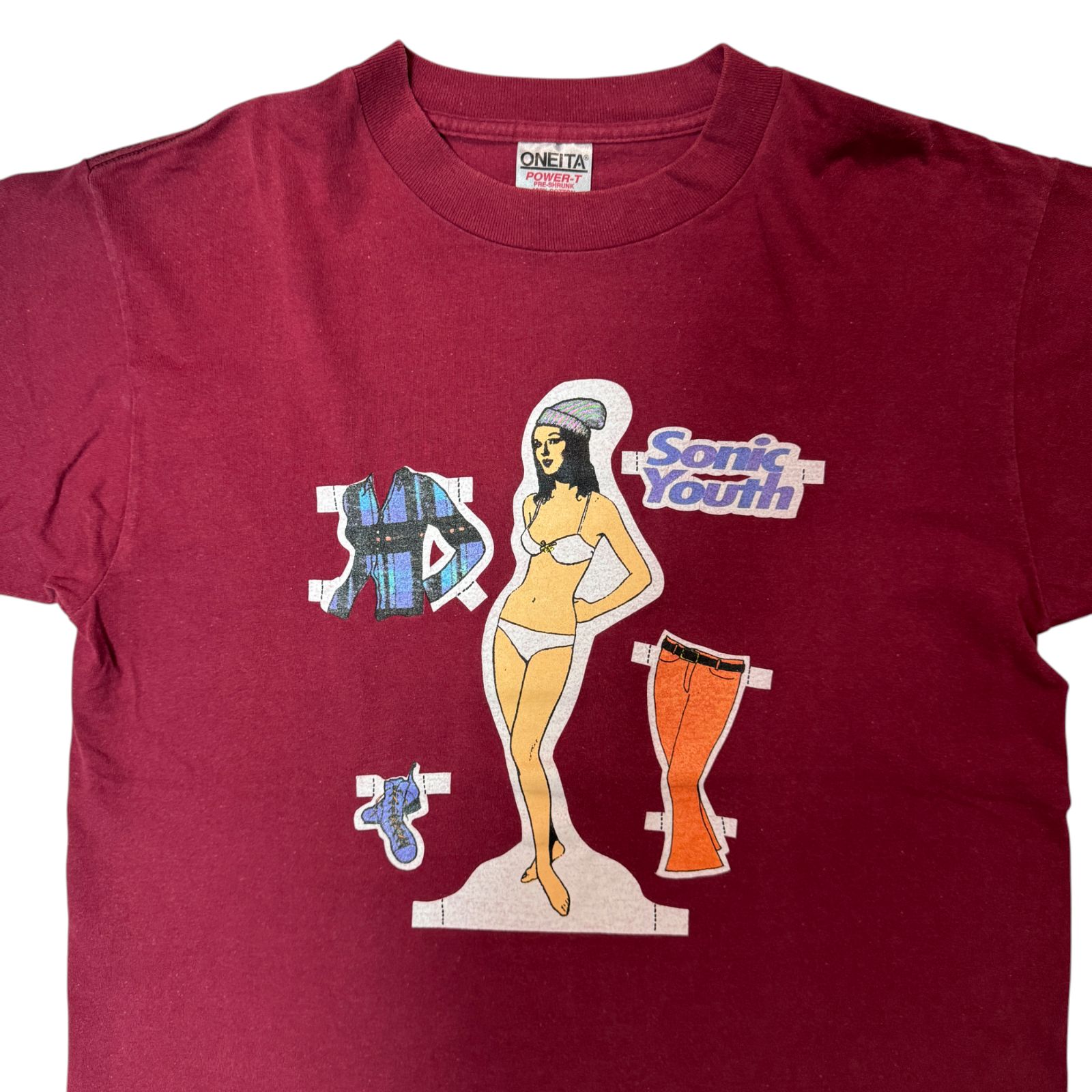 希少VINTAGE 90s SONIC YOUTH PAPER DOLL TEE VINTAGE 90s SONIC YOUTH PAPER DOLL TEE VINTAGE 90s SONIC YOUTH