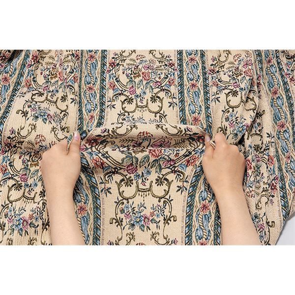 伸縮フィット式ソファカバー 3人掛用 ゴブラン調 代引不可