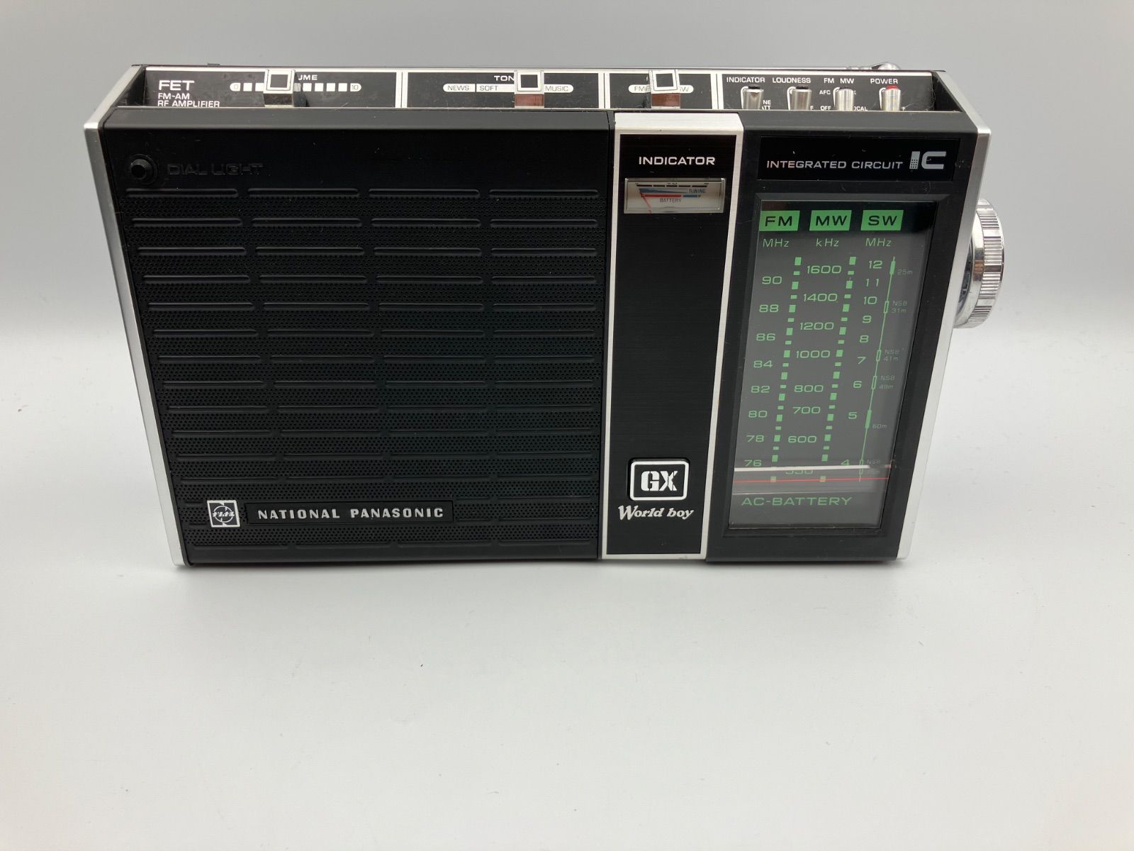 worldboy RF--858Ｄ nationalPanasonic National Panasonic Radio FM AM SW GX Word Boy RF-858 JAPAN