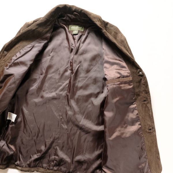 00's エディーバウアー 3つボタン ピッグスキン・スエード テーラード