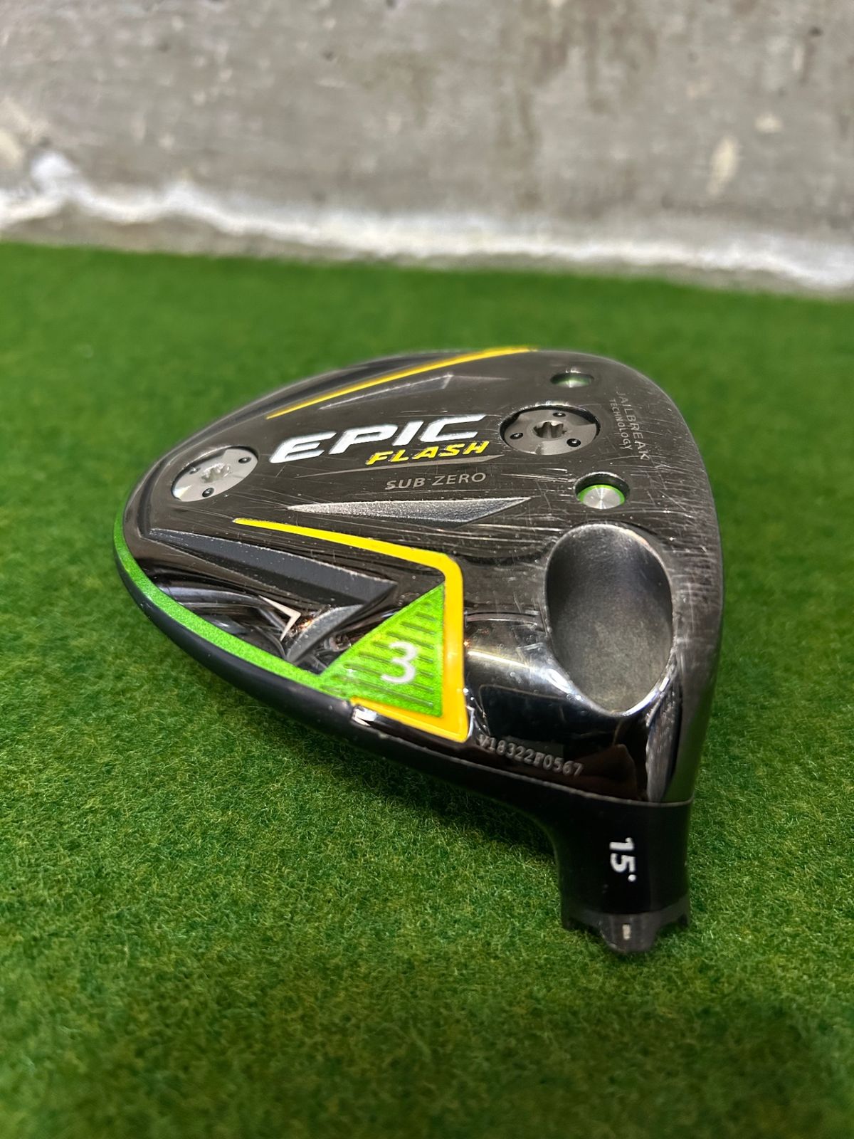 キャロウェイ EPIC FLASH SUB ZERO 3w ヘッドのみ 中古 カバー