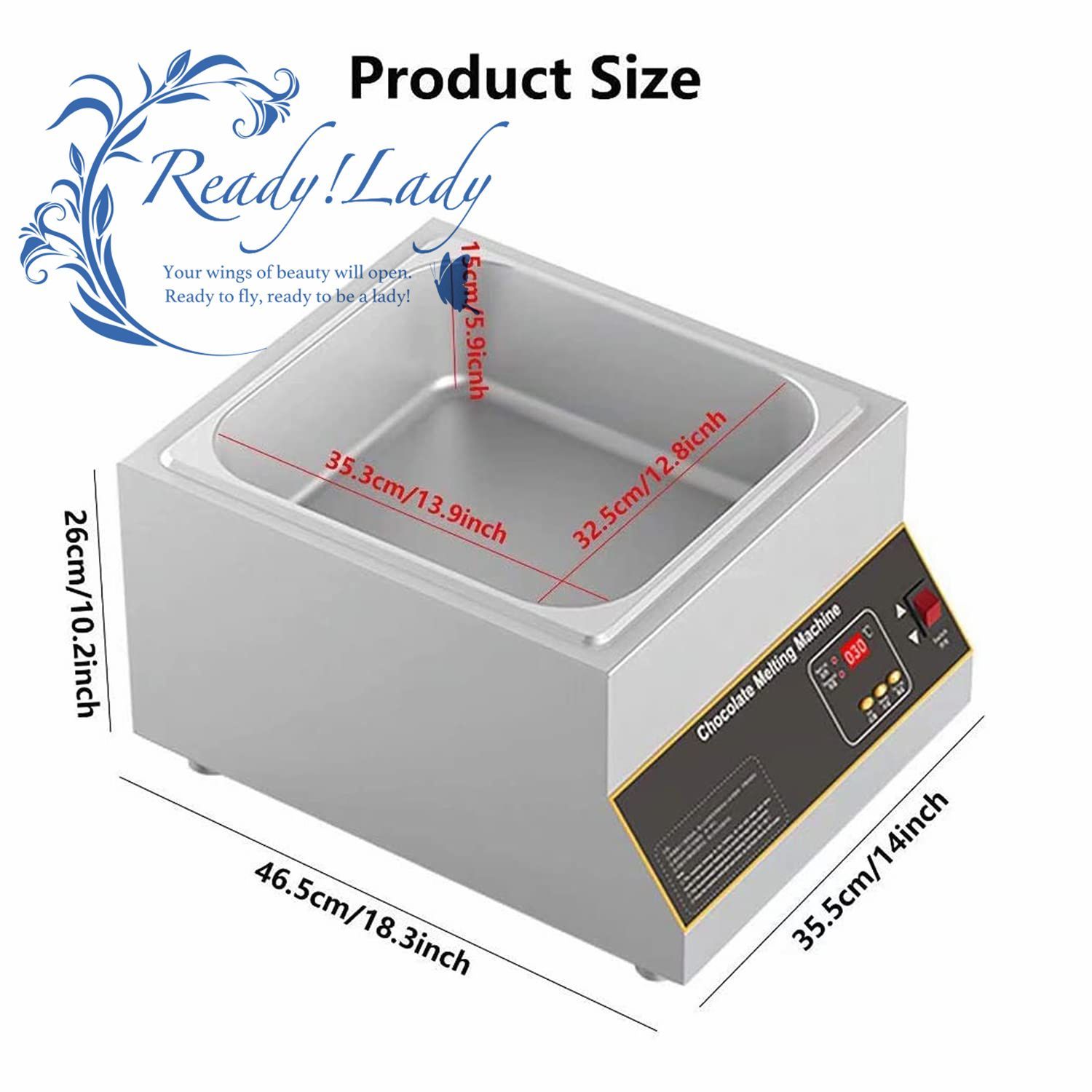 電気チョコレート溶解機、10L容量チョコレートメルター0?85 電気チョコレート溶解機、10L容量チョコレートメルター0?85