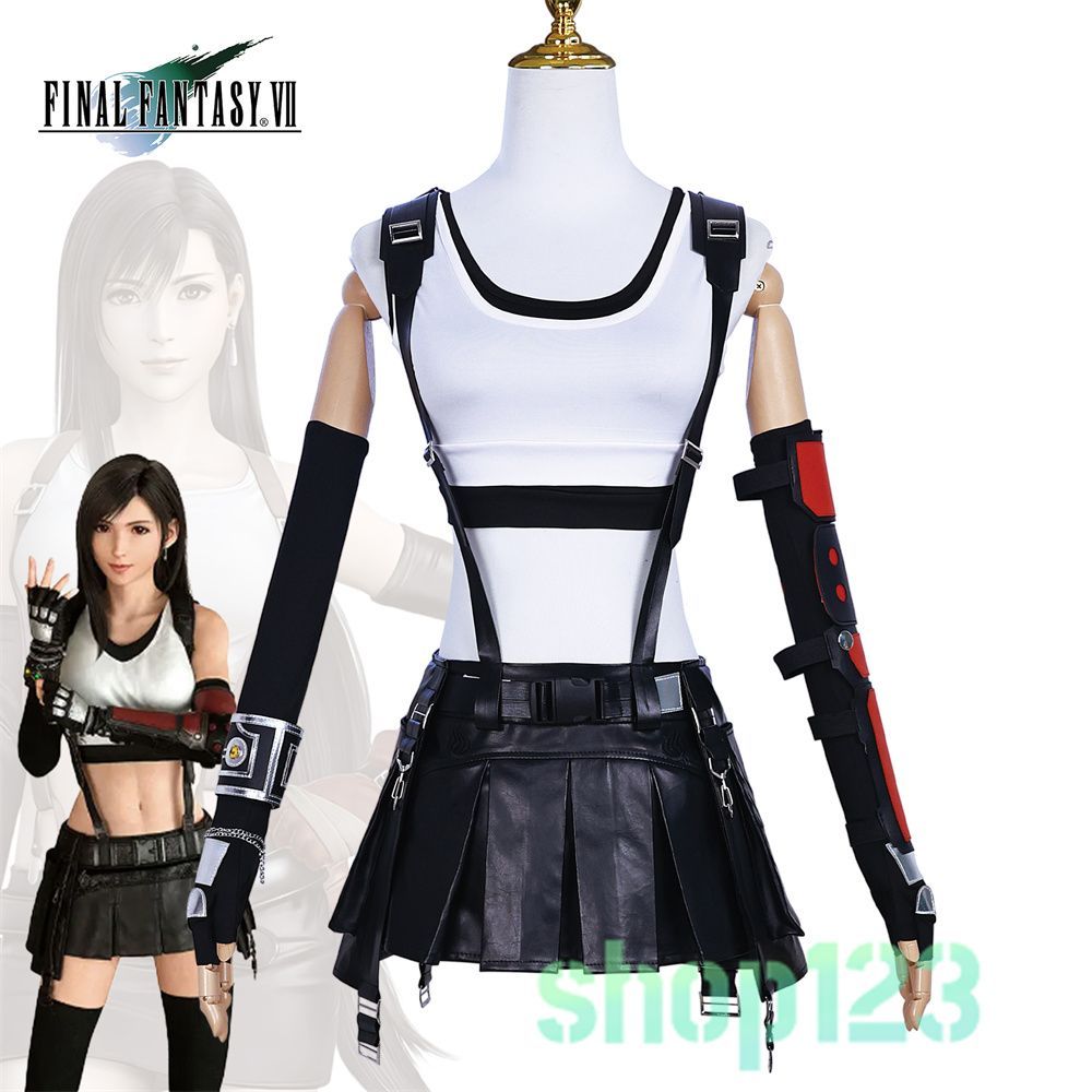 Final Fantasy 7 ファイナルファンタジー FF7 ティファ ロックハート ティファ Tifa コスプレ衣装 イベント ハロウィン 仮衣装  ゲーム キャラー コスチューム - メルカリ