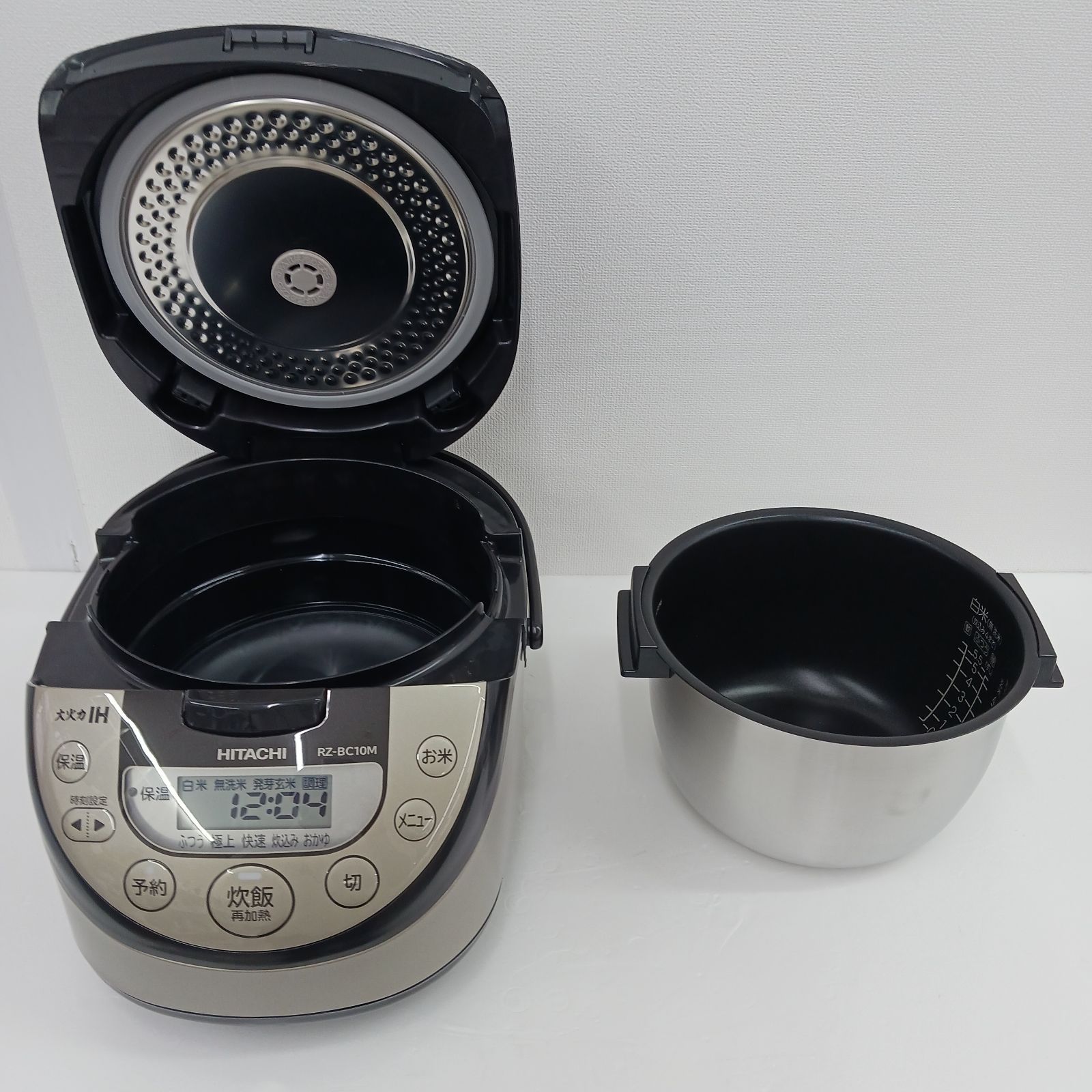 炊飯器 日立 RZ-XC10M 5.5合炊き シルバー 取扱説明書付き 美品