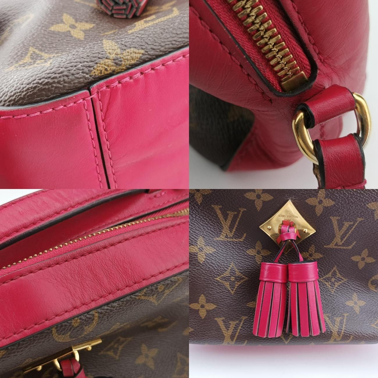 ルイヴィトンLouis Vuittonサントンジュモノグラム|ブラウン系×フリージアモノグラムキャンバス×カーフレザーM43557CA1158