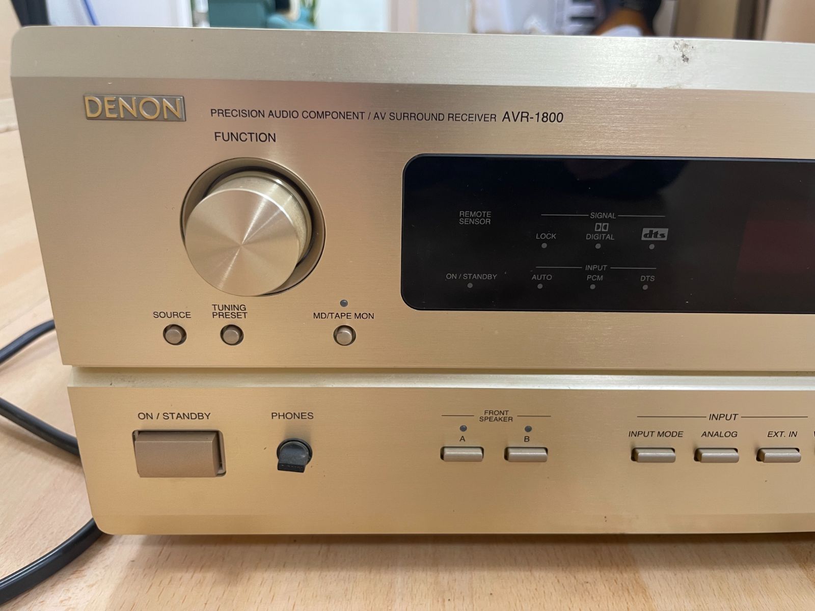 【Y118】通電確認済み DENON デノン AVR-1800 AVアンプ 中古品 現状品 長期保管品