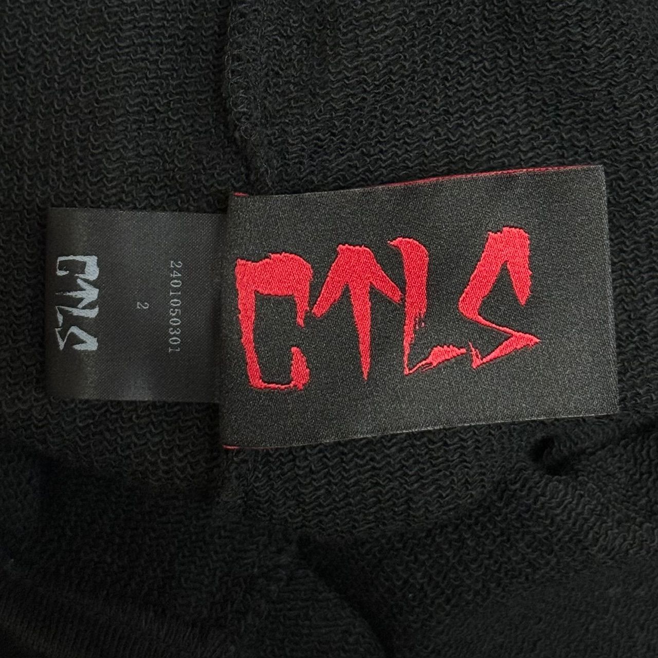 CVTVLIST 24SS 刺繍スウェットTシャツ カタリスト 2401050301 ブラック