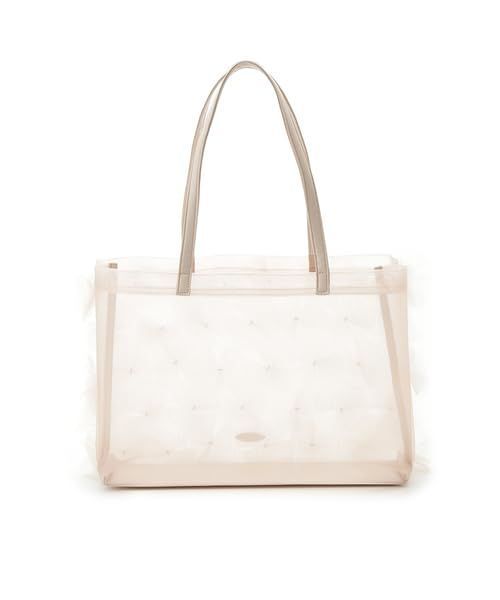  セルフォード ポーチ付きチュールフラワーモチーフバッグ ハンドバッグ バッグ