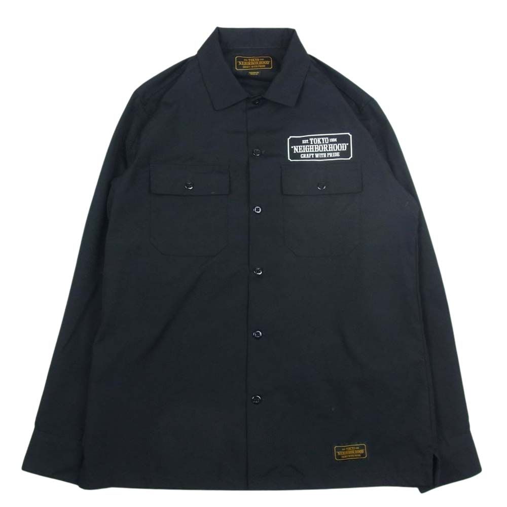 NEIGHBORHOOD ネイバーフッド 172TSNH-SHM03 CLASSIC WORK EC-SHIRT.LS ワーク シャツ ブラック系  M【中古】 - メルカリ