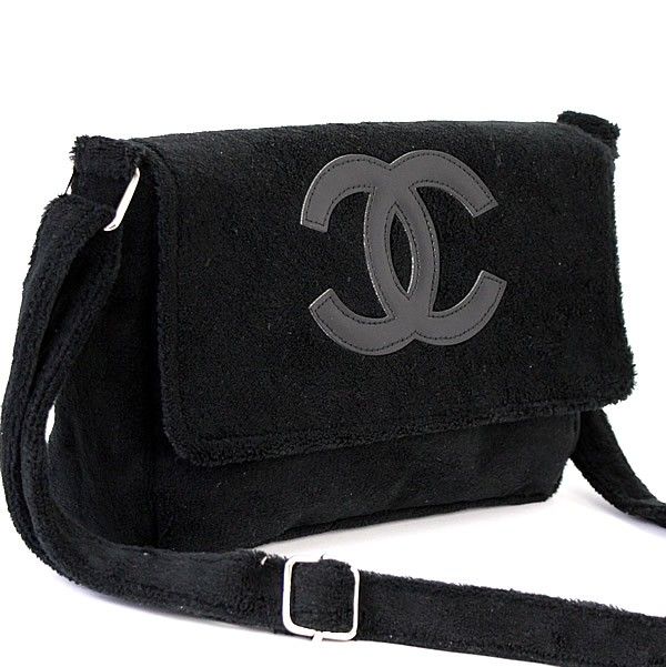極美品 シャネル CHANEL ノベルティ パイル地 ショルダーバッグ ココ