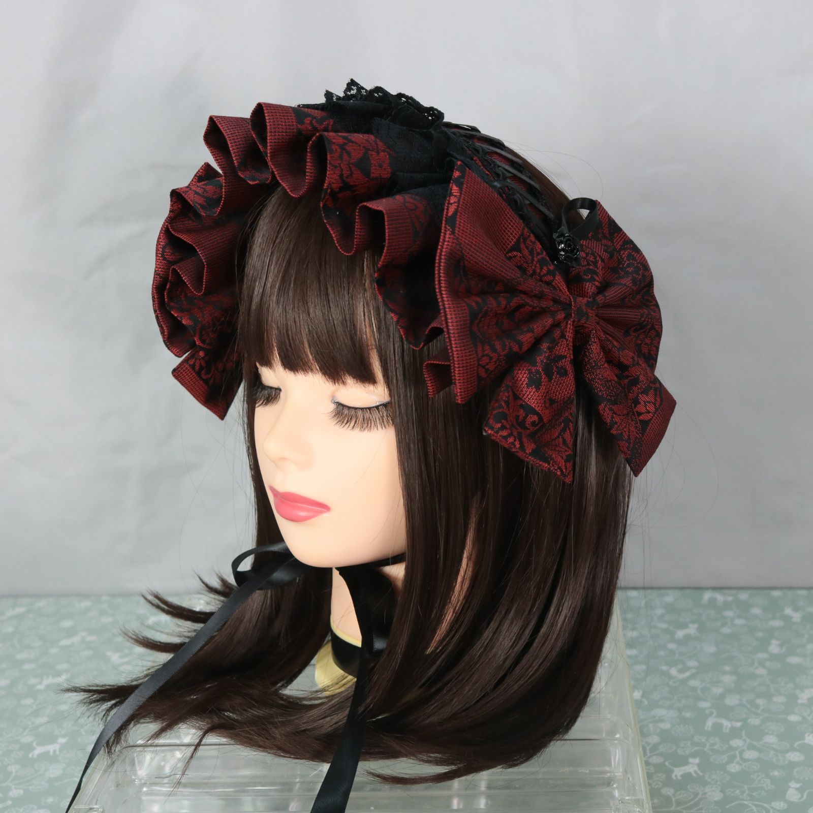 リボンヘッドドレス yuminique レトロ 着物 ロリータ 成人式