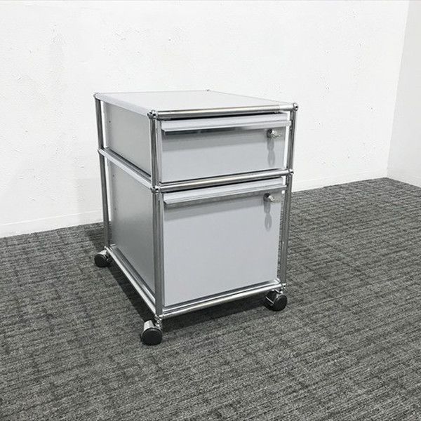 【未使用】USM ハラー ワゴン USM USM ハラー 2段ワゴン アントラサイト 高さ610mm デスク