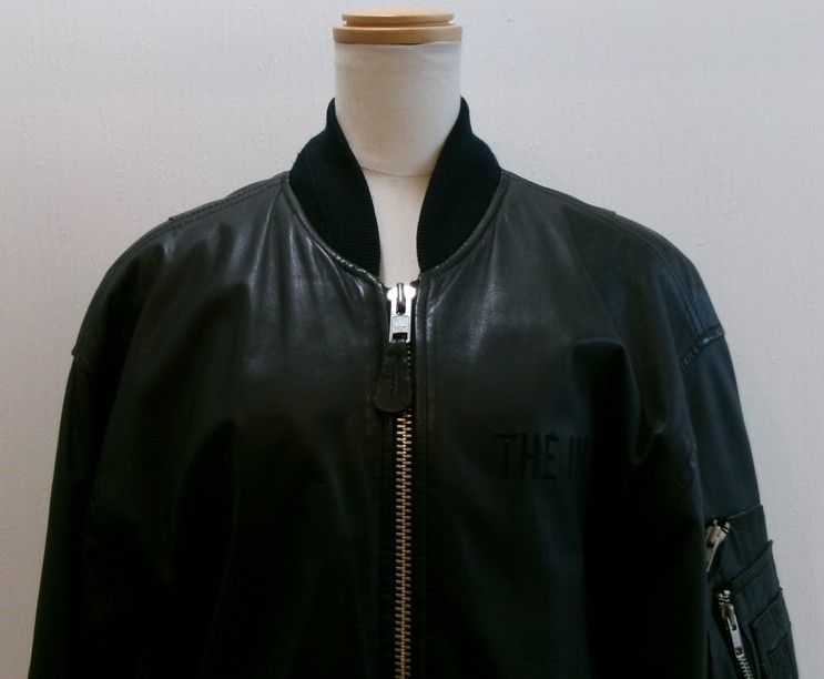 KANSAI O2 山本寛斎 レザージャケット ブルゾン Fサイズ 牛革 ブラック