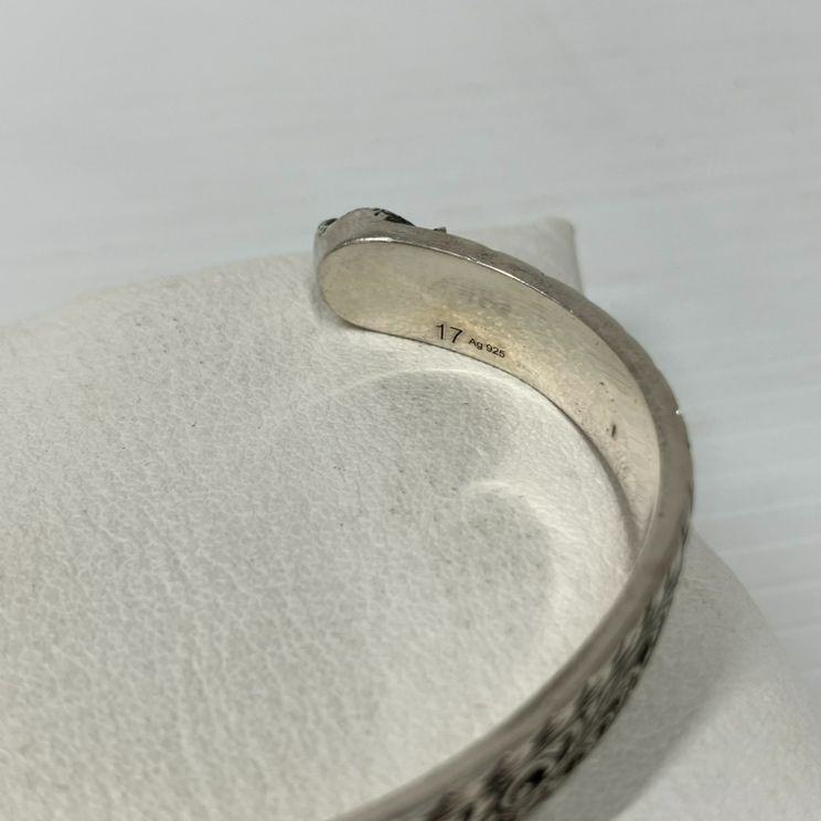 グッチ 925 バングル 433575 GG キャットヘッド ブレスレット 17号