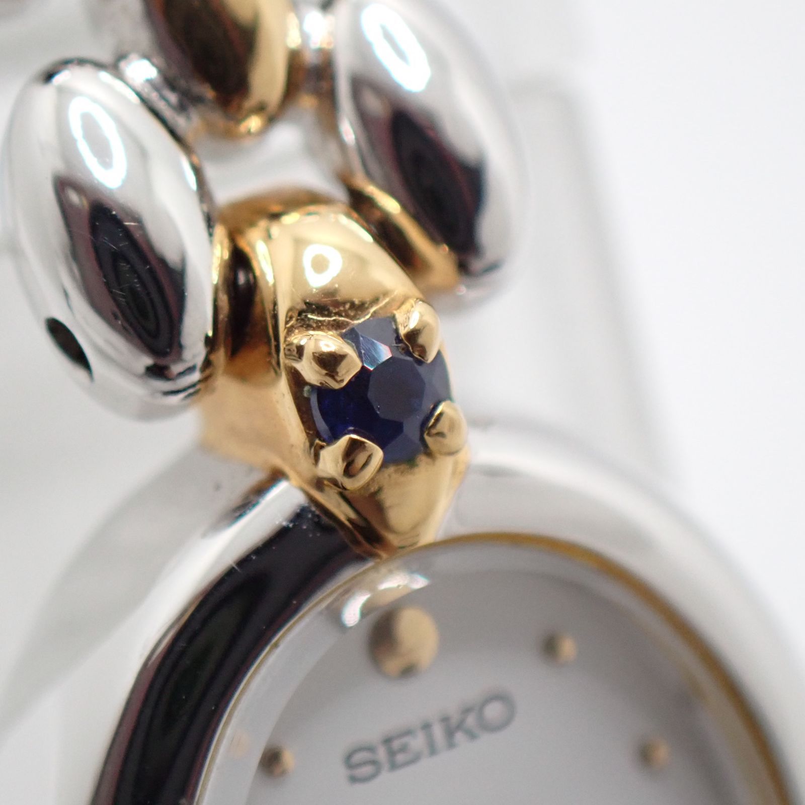 送料無料 SEIKO セイコー 1E20-6160 腕時計 ゴールド×シルバー 16mm