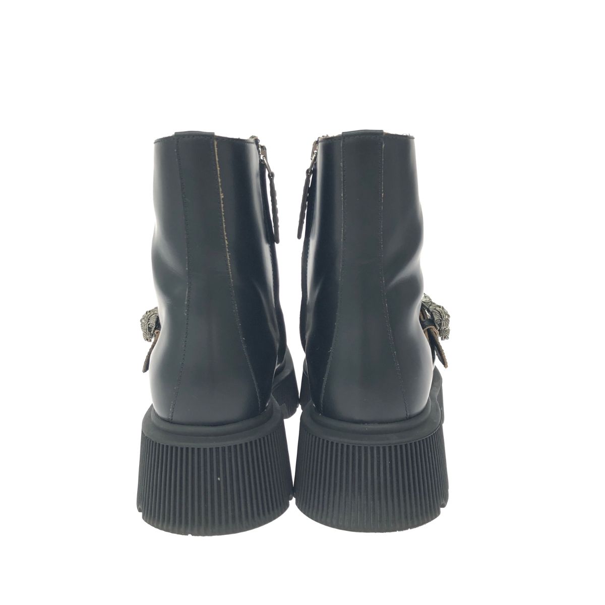 GUCCI グッチ レザーアンクルブーツ 表記サイズ:36 サイドジップ