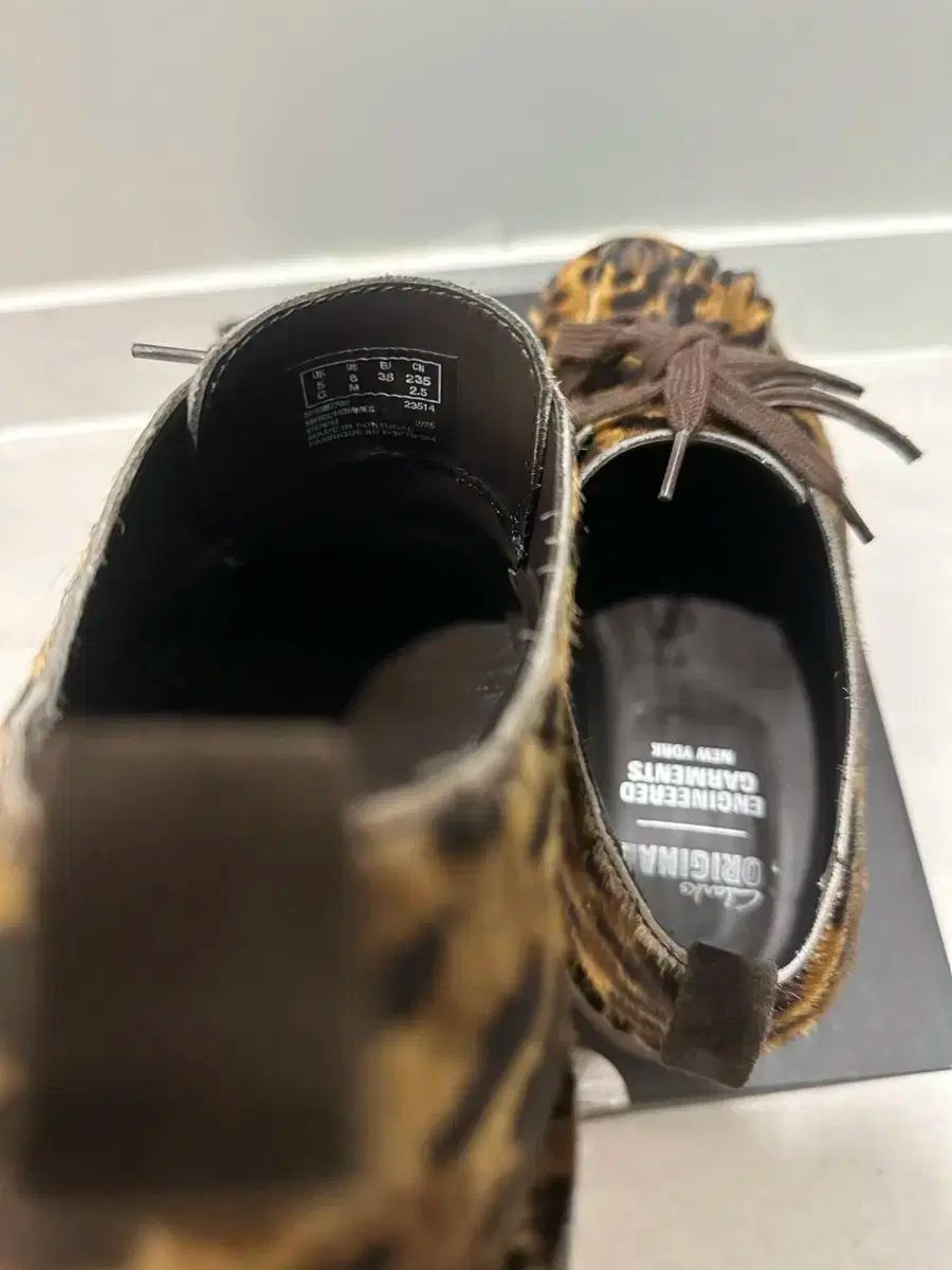 Clarks クラークス X エンジニアリング 衣服 デザート 氏族長 EG ヒョウ柄 レオパード UK 5