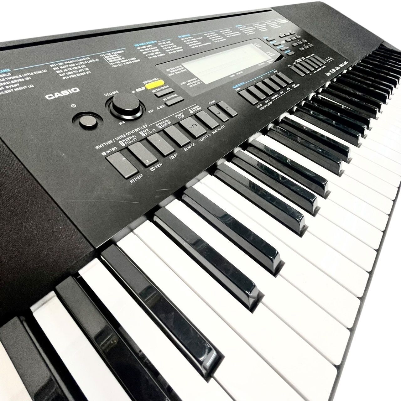 電子ピアノ casio wk-245 76鍵盤 電源ケーブル付属 動作確認済み 中古現状品 - メルカリ