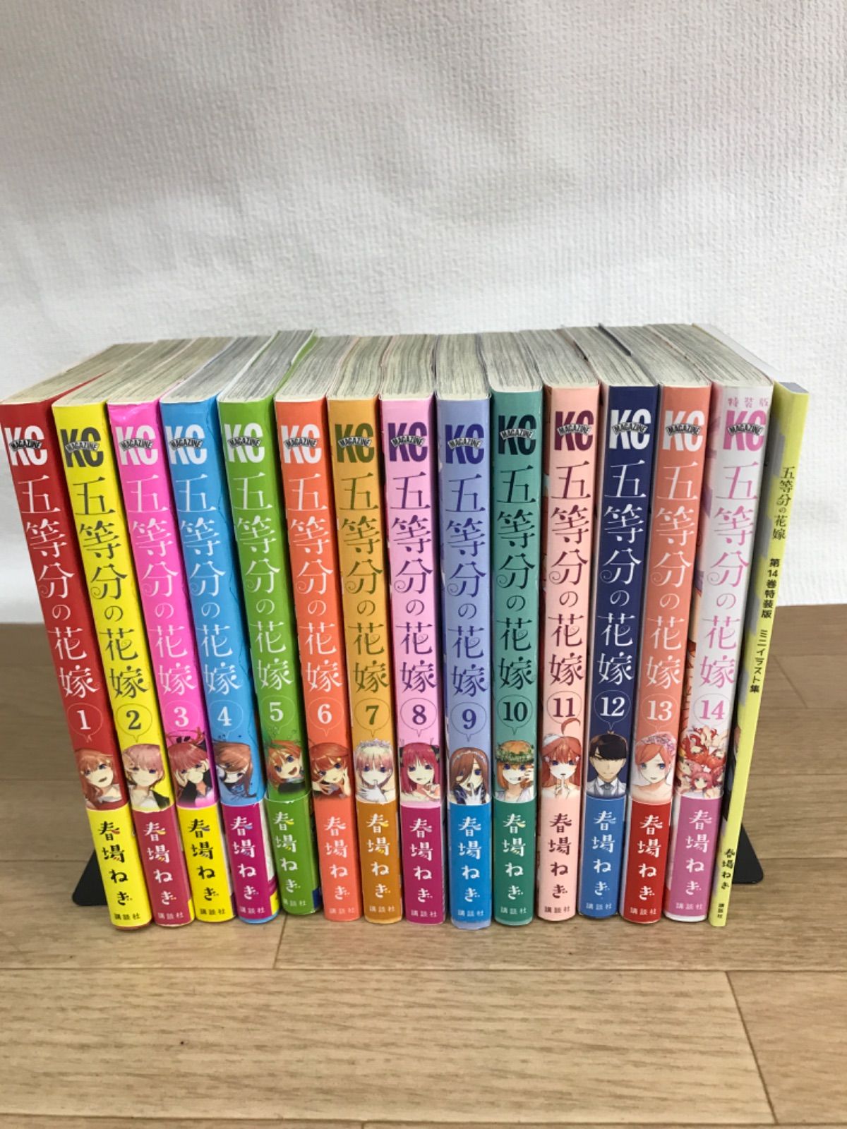 ○値下げ交渉 五等分の花嫁 全14巻セット イラスト、フィギュア、特典カード付き ○値下げ交渉 五等分の花嫁 全14巻セット イラスト、フィギュア