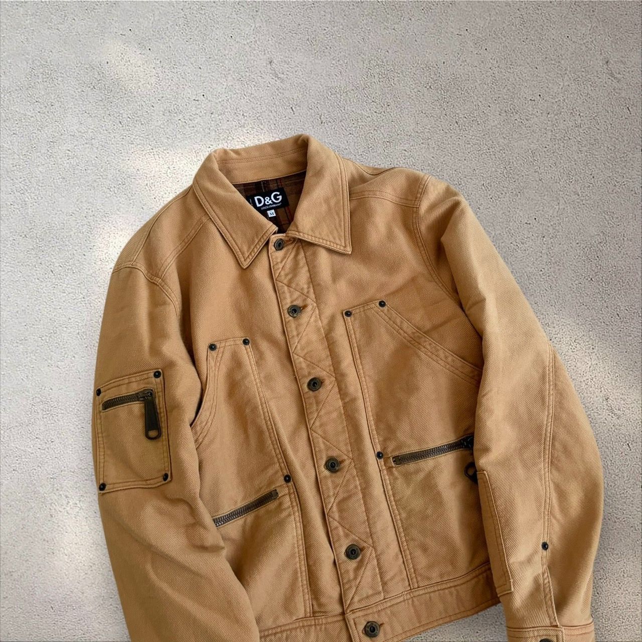 良品◎ DOLCE＆GABBANA ドルガバ コーデュロイ トラッカージャケット 