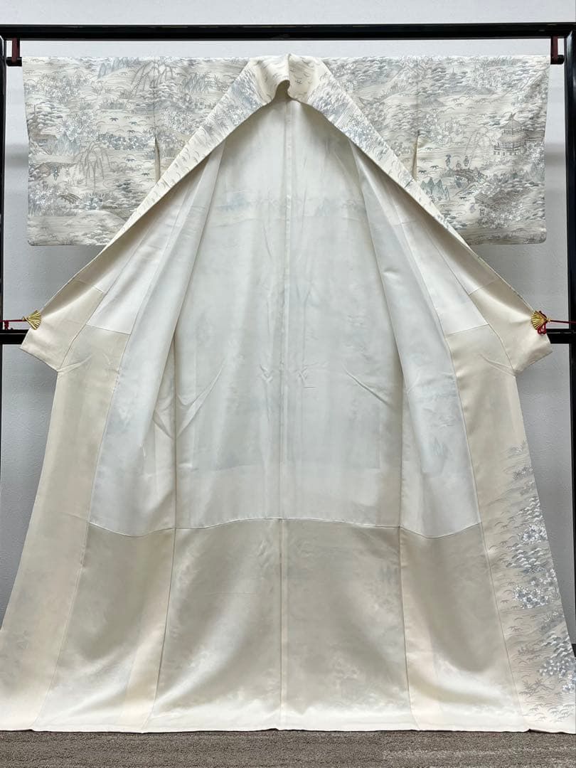 蘇州刺繍 相良刺繍 汕頭刺繍 総柄 訪問着 清水寺 風景 金糸 正絹