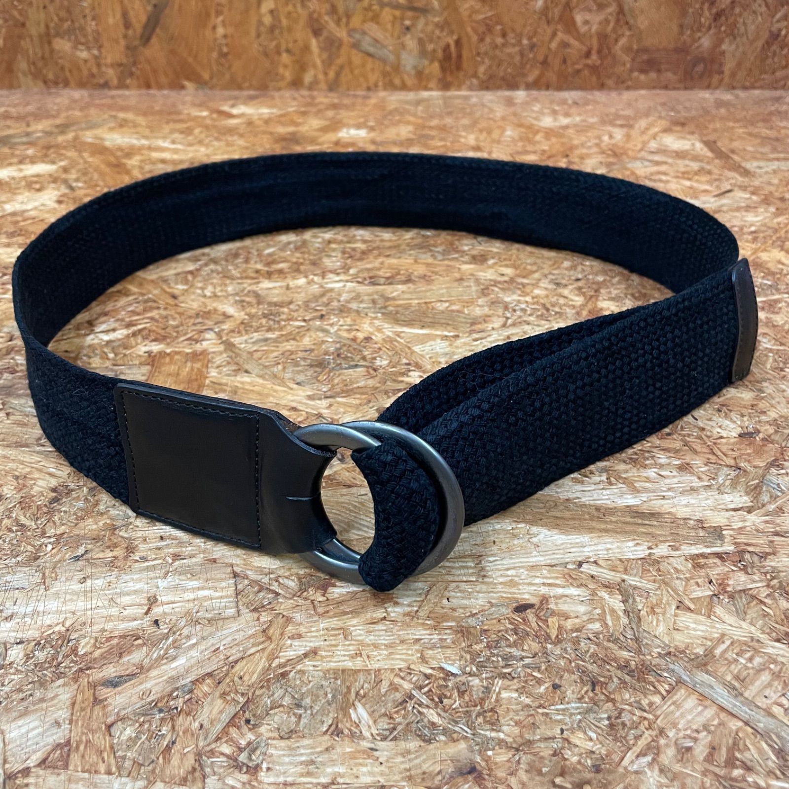 日本製 ISSEY MIYAKE MEN ダブルリングベルト イッセイミヤケ メンズ メッシュ素材 ユーズド USED 古着 MADE IN JAPAN