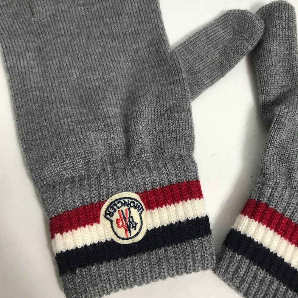 MONCLER モンクレール 手袋 ロゴ ワッペン ウール - メルカリ