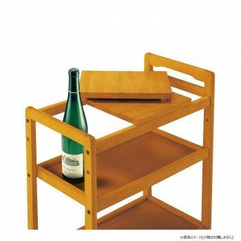 弘益 KOEKI UTILITY 木製キッチンワゴン ブラウン KWB590BR