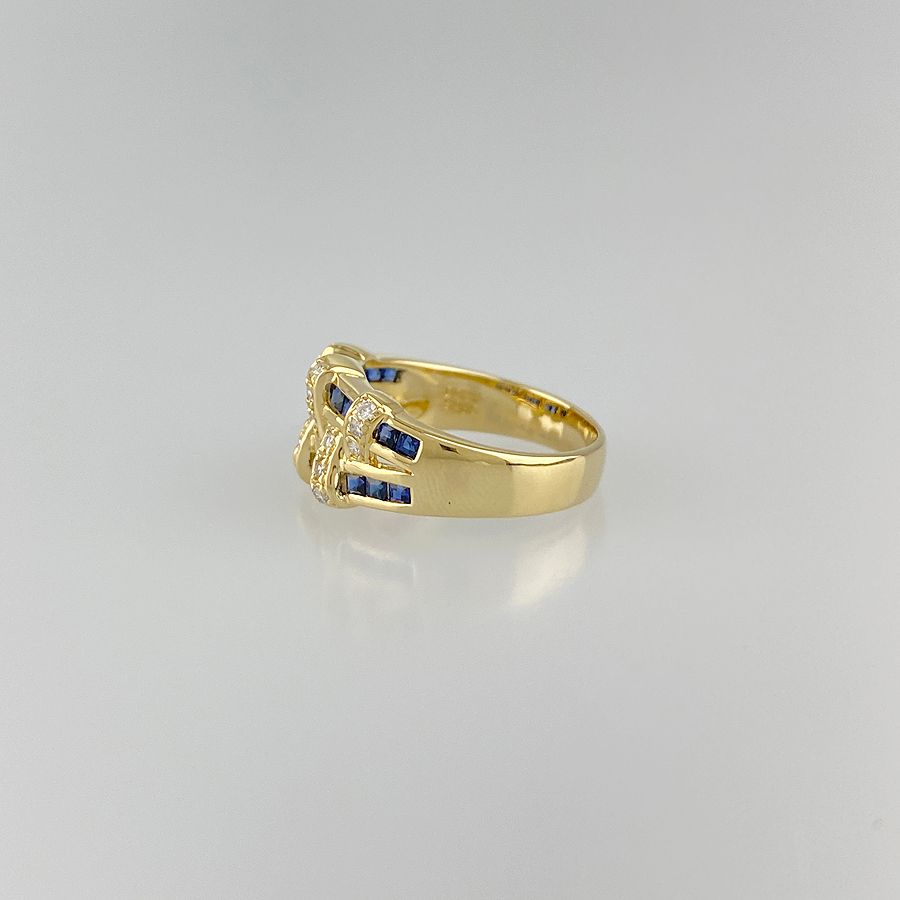 ノーブランド Generic items リング K18YG ダイヤモンド サファイア 12号(52) クリーニング済 ss【中古】 -  メルカリShops