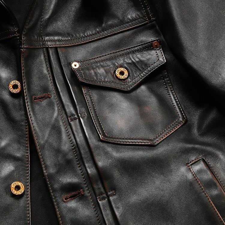 ライダースジャケットヴィンテージ加工 jjfff