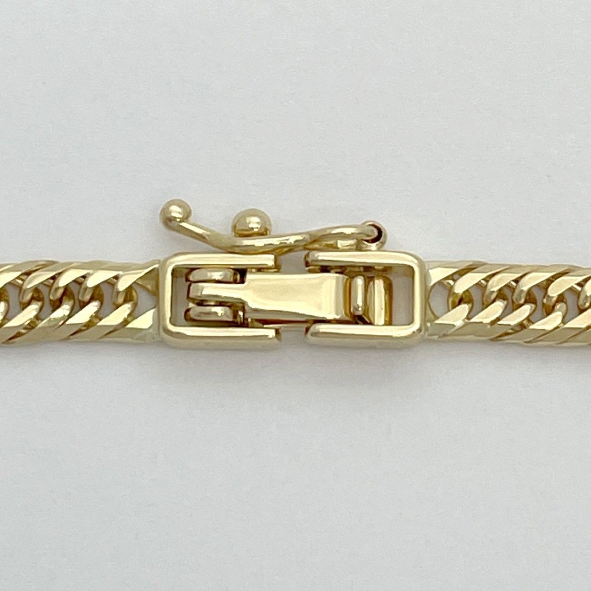 5kha011】喜平 ブレスレット K18 ゴールド 8面 トリプル 18cm 5.1g  