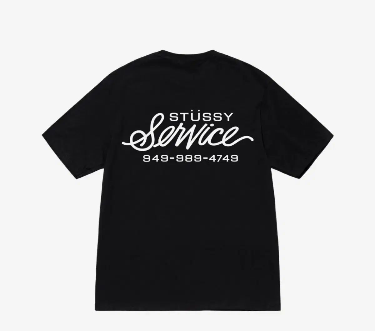 IN ファッション Stussy 雷グラフィック Tシャツ ネイビー