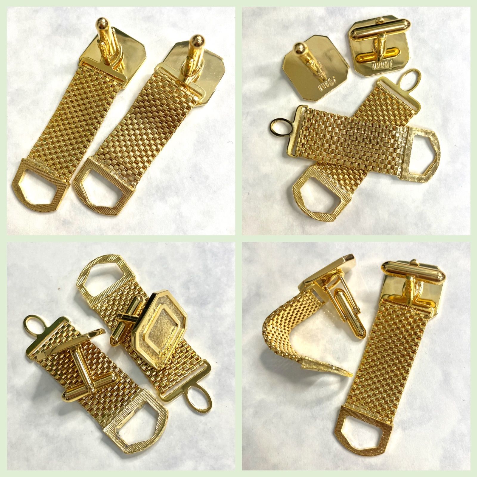 上美品⭐️SWANK スワンク】 カフリンク／カフスボタン ゴールド