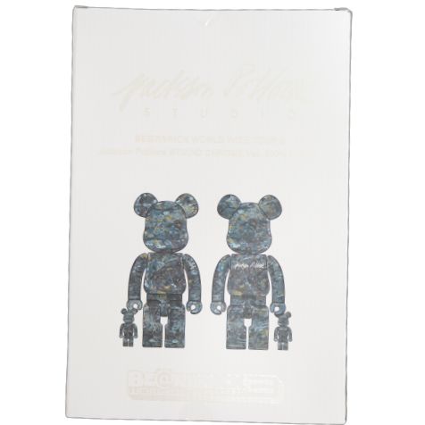 MEDICOM TOY(メディコムトイ)BE@RBRICK Jackson Pollock Studio CHROME ...