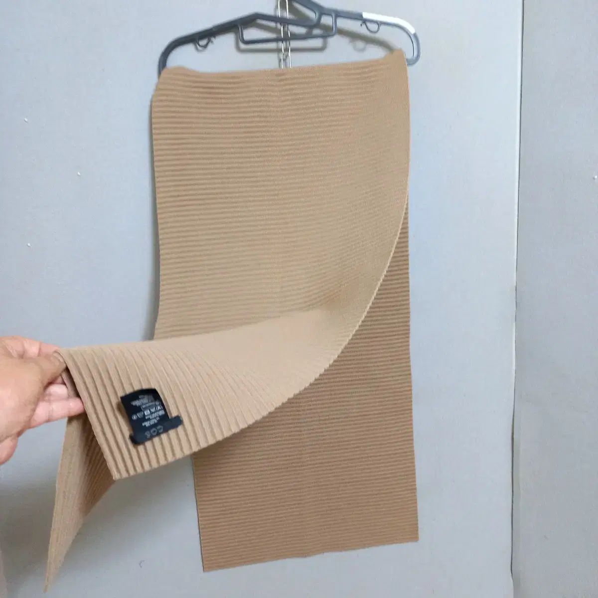 COS フリンジブラッシュドモヘアマフラー COS COS(コス) ベージュ