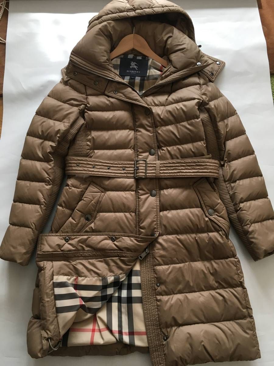 極美品 BURBERRY LONDON バーバリーロンドン 高級 ダウン コート４2