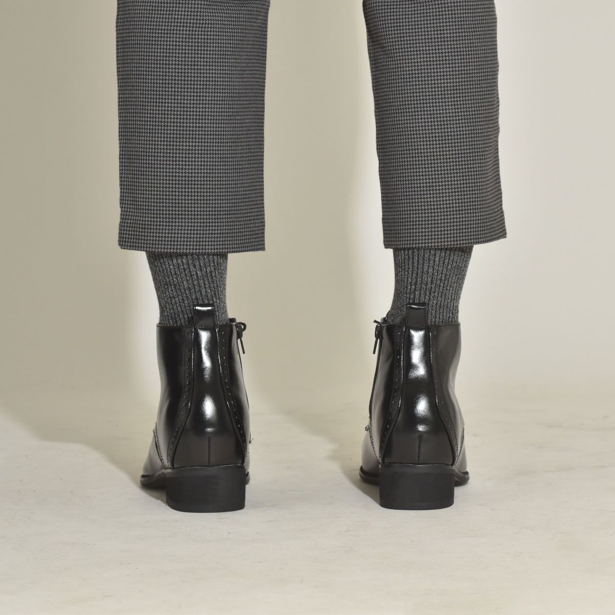 眠夢 コスプレ 男装 シークレット シューズ ブーツ 厚底 22cm 22㎝】 シークレットブーツ レースアップショートブーツ