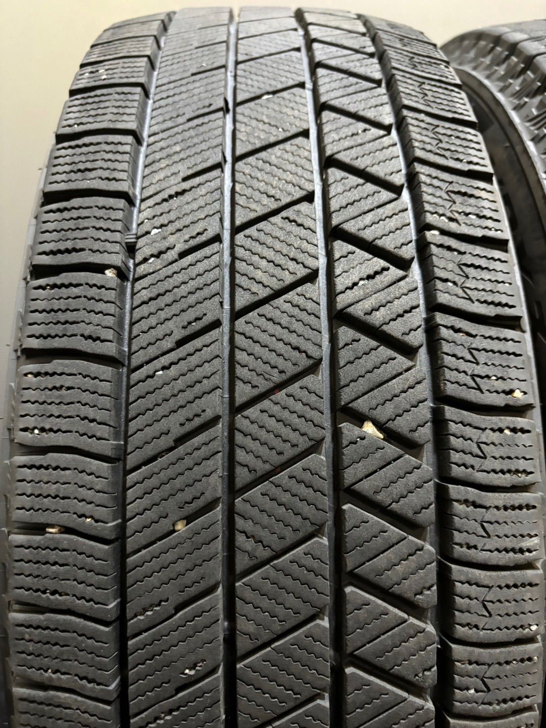 ★195/65R15 BRIDGESTONE/VRX3 21年製 ECO FORME 15インチ 6J +43 100 5H スタッドレス 4本 プリウス ウィッシュ (南3-G248)