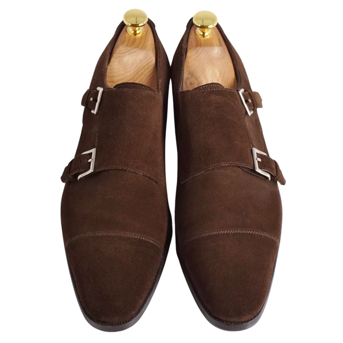 高級] エンツォボナフェ Enzo Bonafe 革靴 ダブルモンク ENZO BONAFE