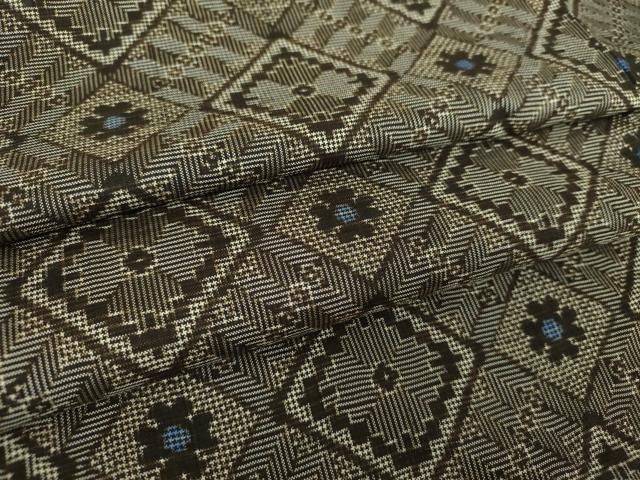 平和屋着物○本場大島紬 龍郷絣 花菱文 正絹 逸品 DAAS3042ps - メルカリ 